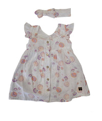 Carrement Beau - Girls Percale Seashell Print Dress