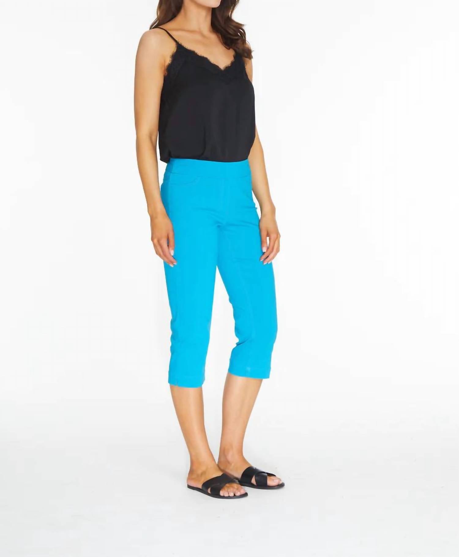 Slimsation By Multiples - Wrinkle-resistant Incoming Capri