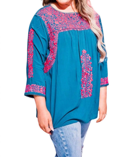 Layerz Clothing - Becky Embroidered Top