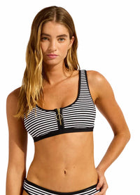 Seafolly - Zip Front Tank Top Bikini Top