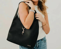 Pretty Simple - Women's Haddie Hobo Vegan Leather Tote