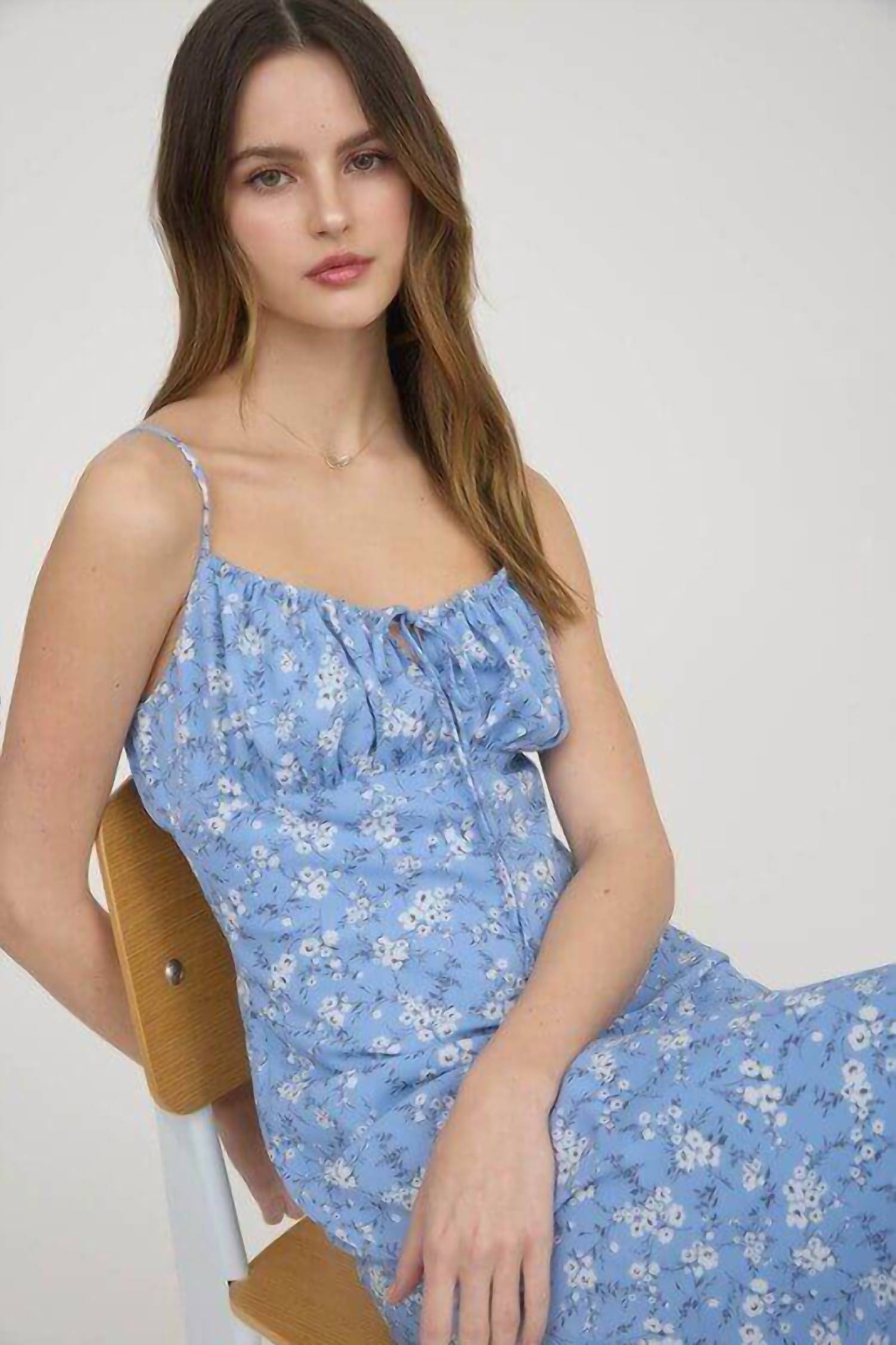 The Workshop - Sky Blossom Maxi Dress
