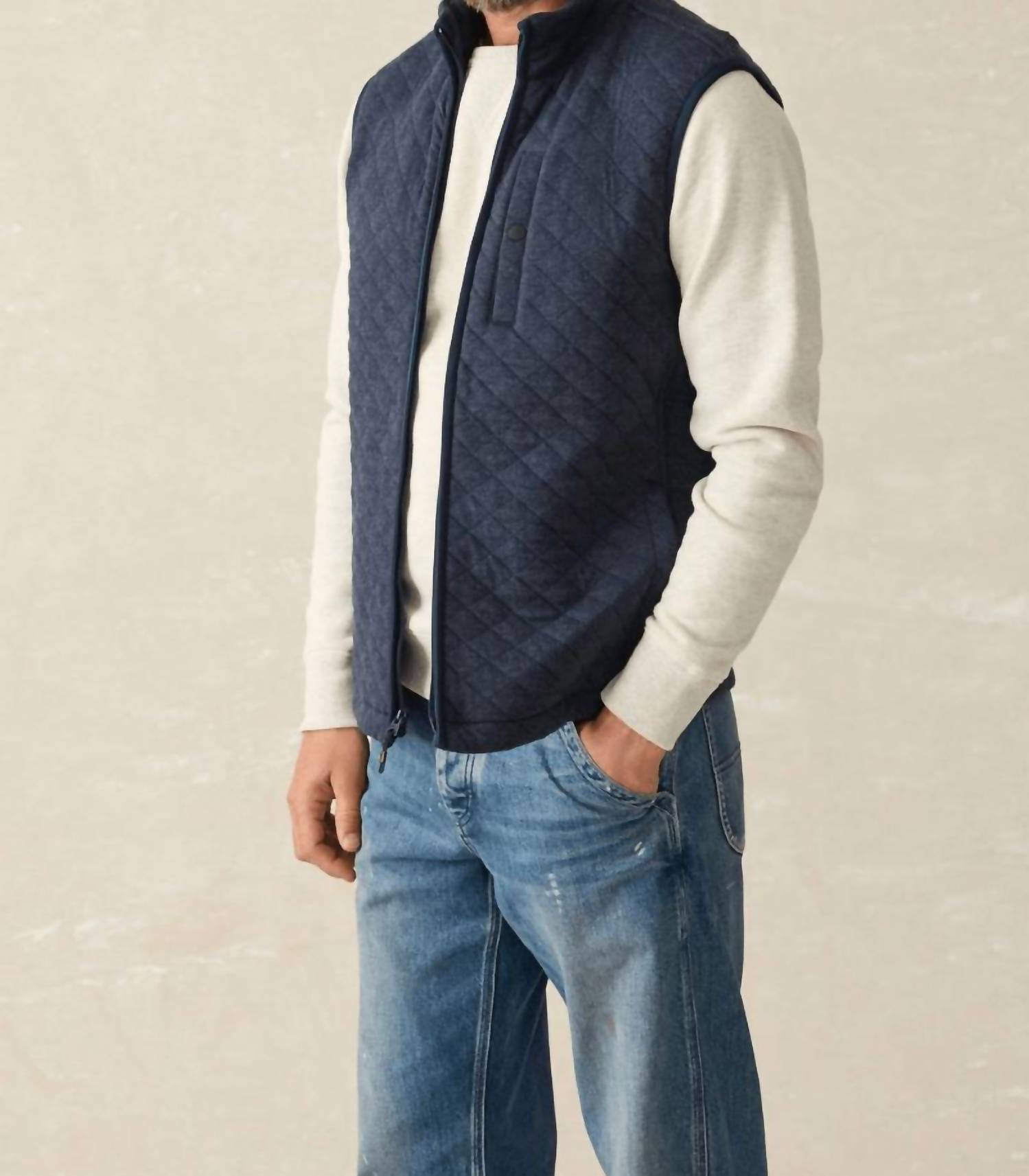 Faherty - Epic Quilted Fleece Vest
