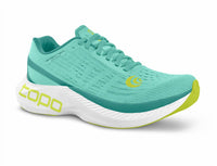 Topo Athletic Women's Specter Road Running Shoes in aqua lime - women's sneaker - detail view