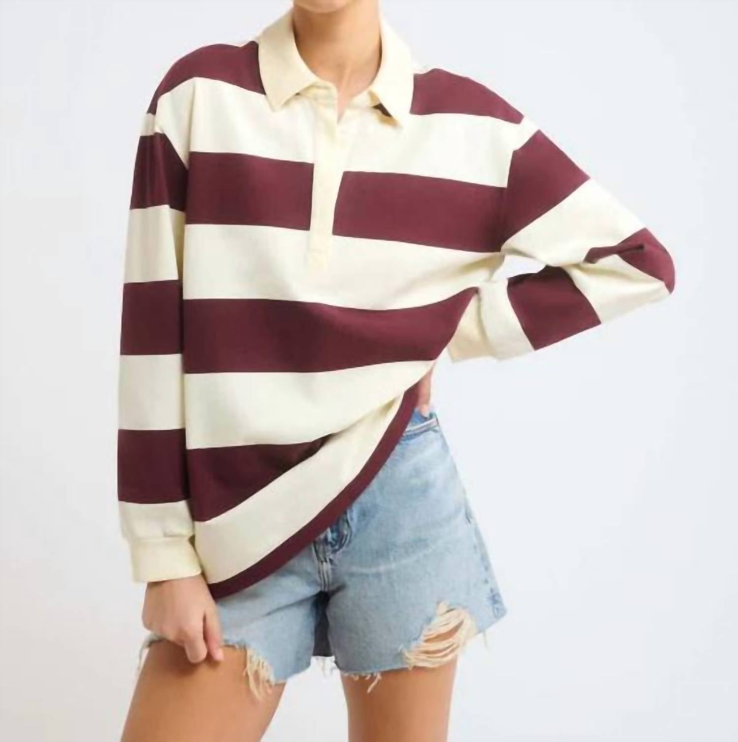 Rumored - Ivy League Pullover Top