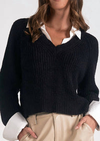Elan - Layered Look Sweater