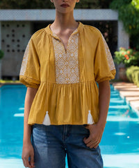 Rose And Rose - Eucalyptus Geometric Top