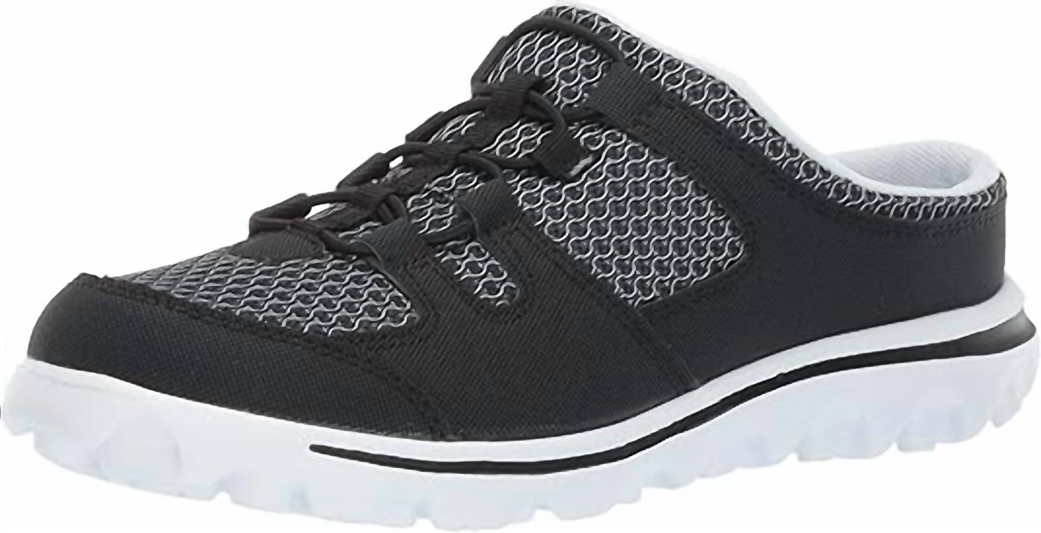 PROPET Women's Travelactiv Slide Mule in black - women's shoe - view 4