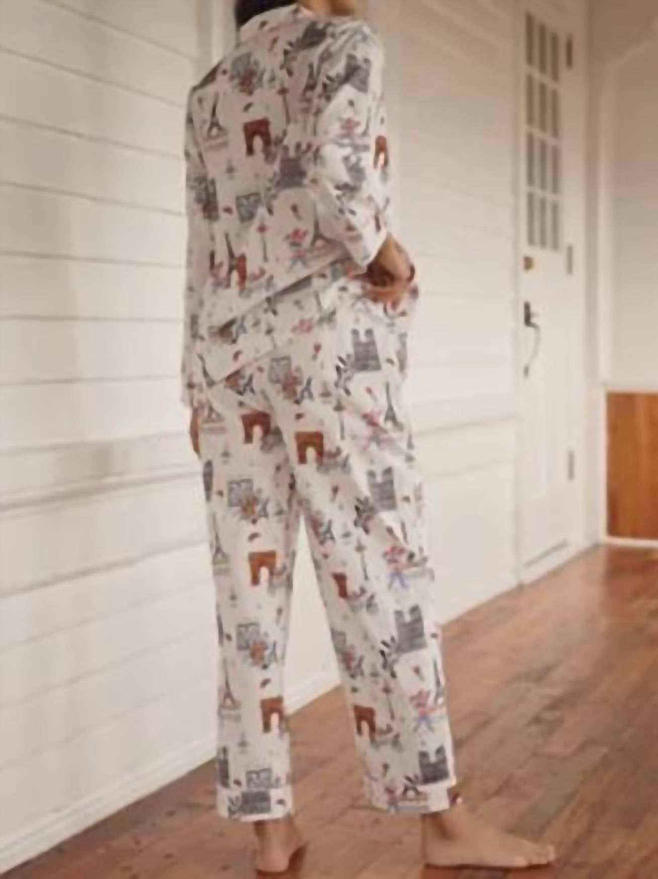 Printfresh - Paris Getaway Long Pajama Set