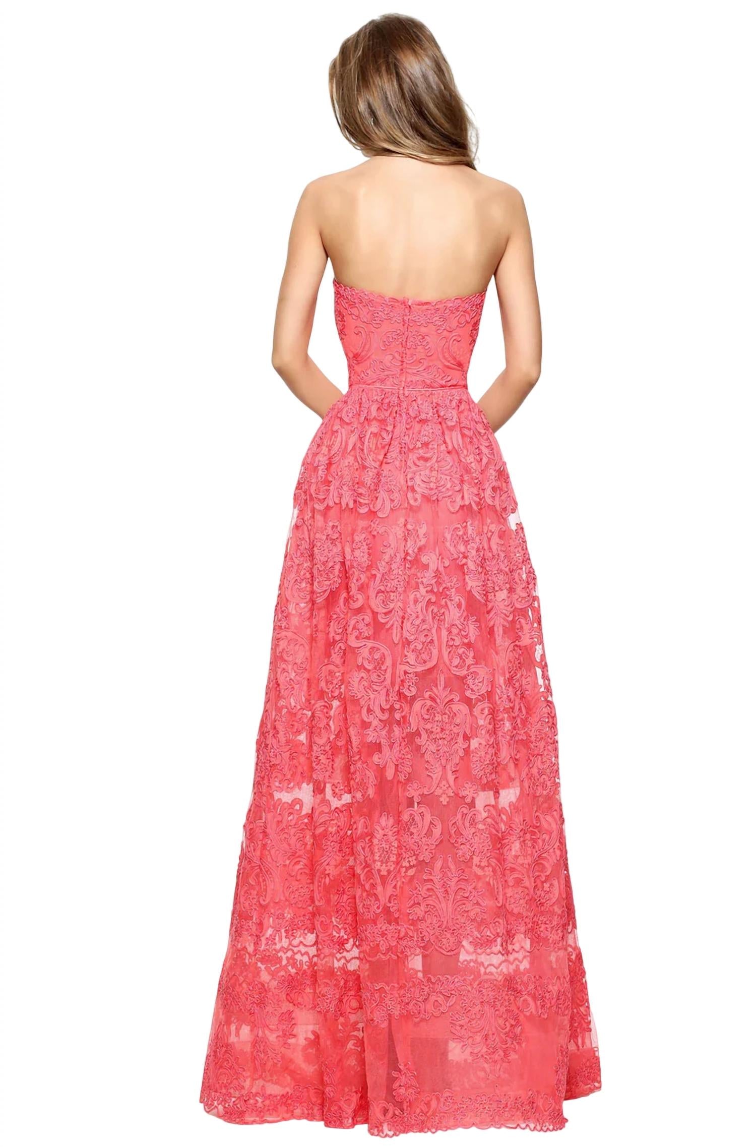 Sherri Hill - Strapless Long Prom Dress