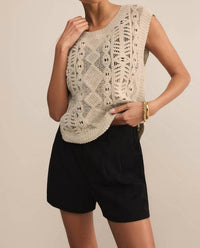 Z Supply - BAROQUE CROCHET SWEATER TOP