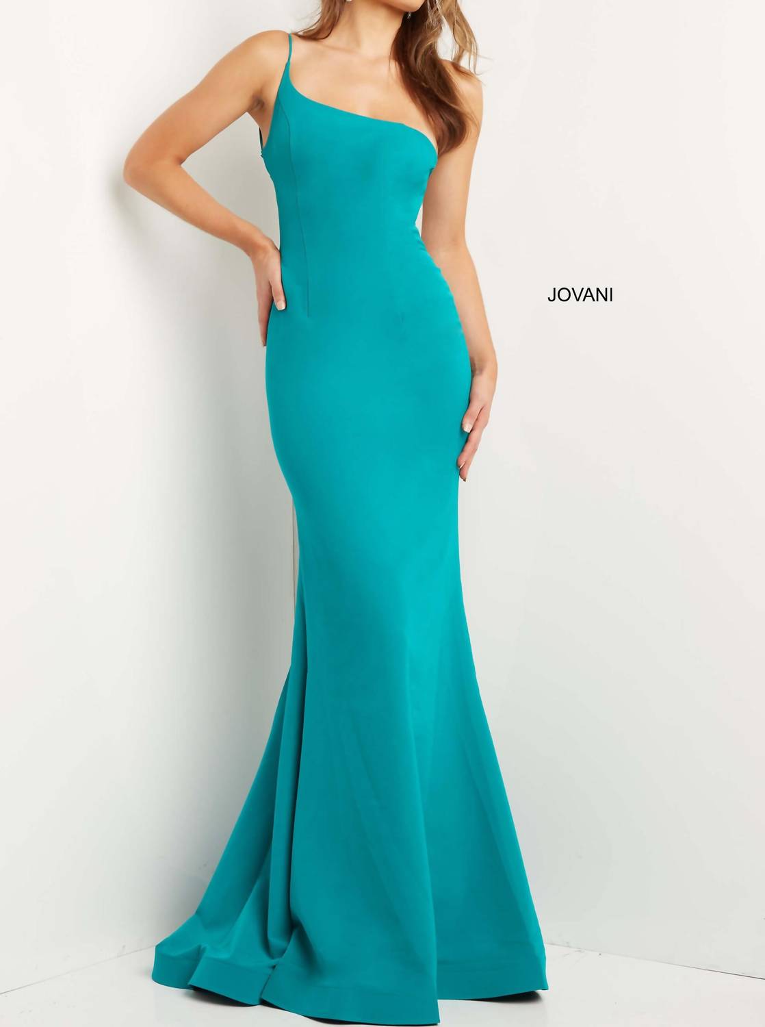 Jovani - One Shoulder Mermaid Gown