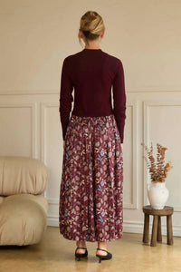 SKIES ARE BLUE Nights Dress in burgundy - women's dress - detail view