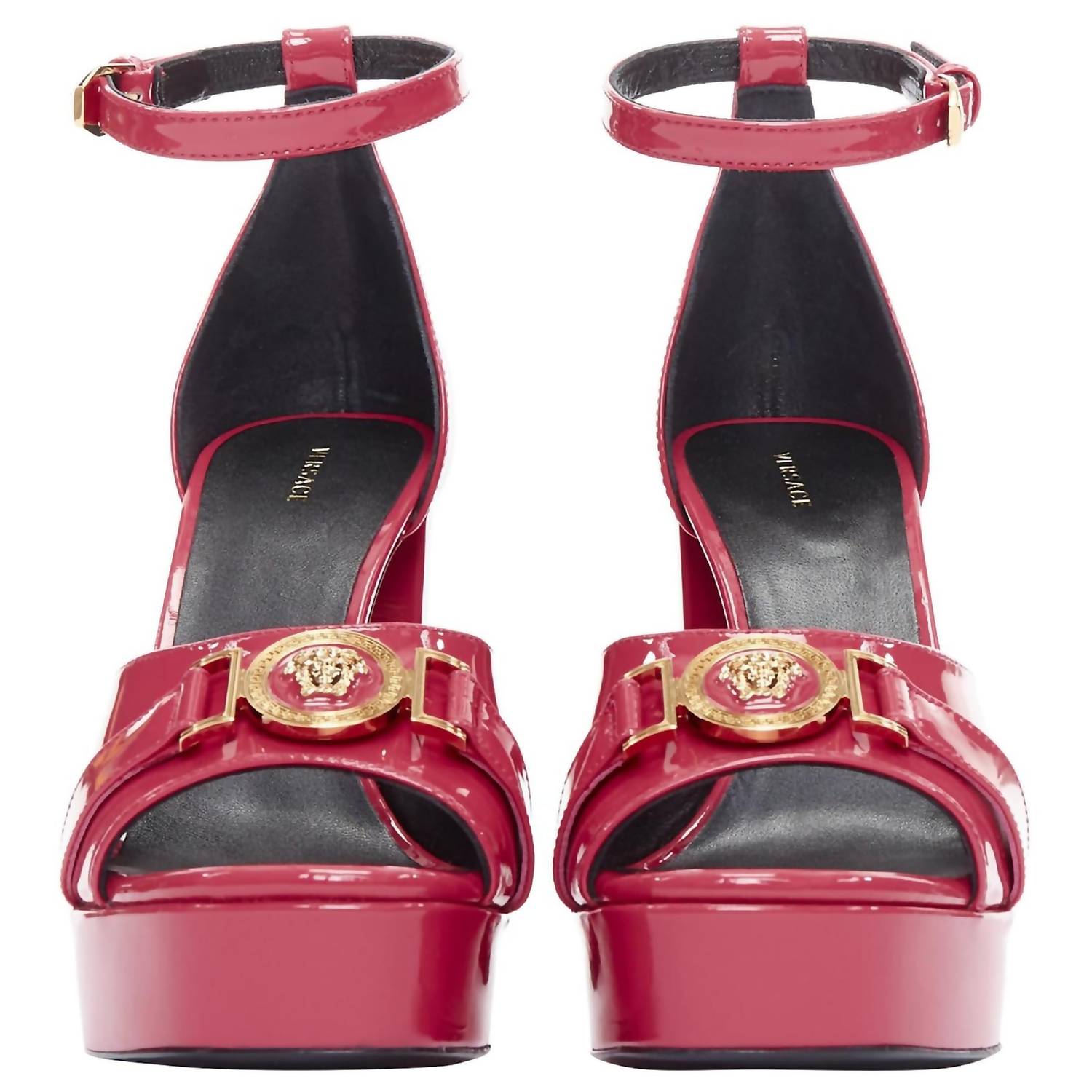Versace - Women's Medusa Logo Patent Leather Platform Heels