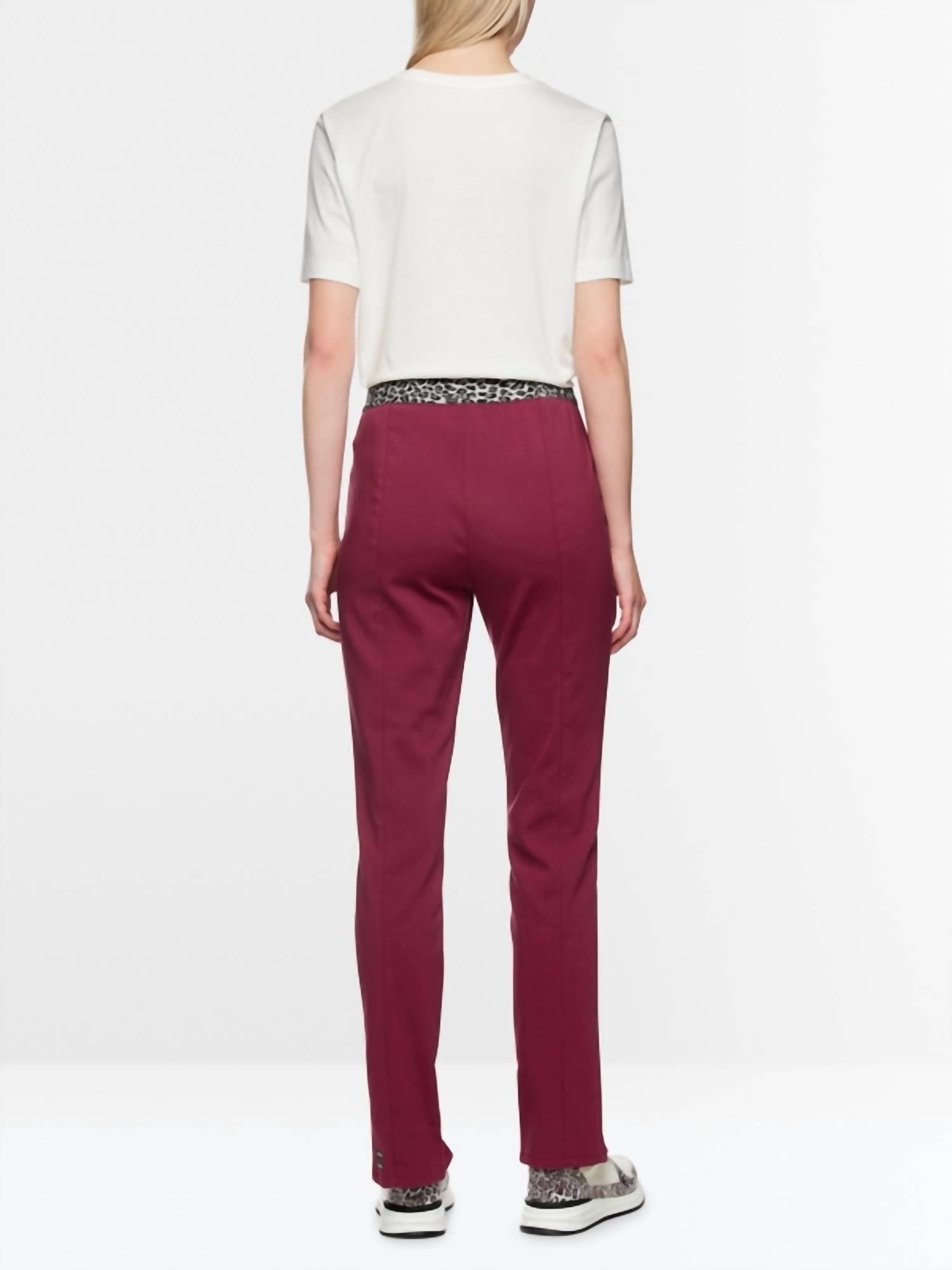 Marc Cain - Siena Trouser Mon Cherry theme