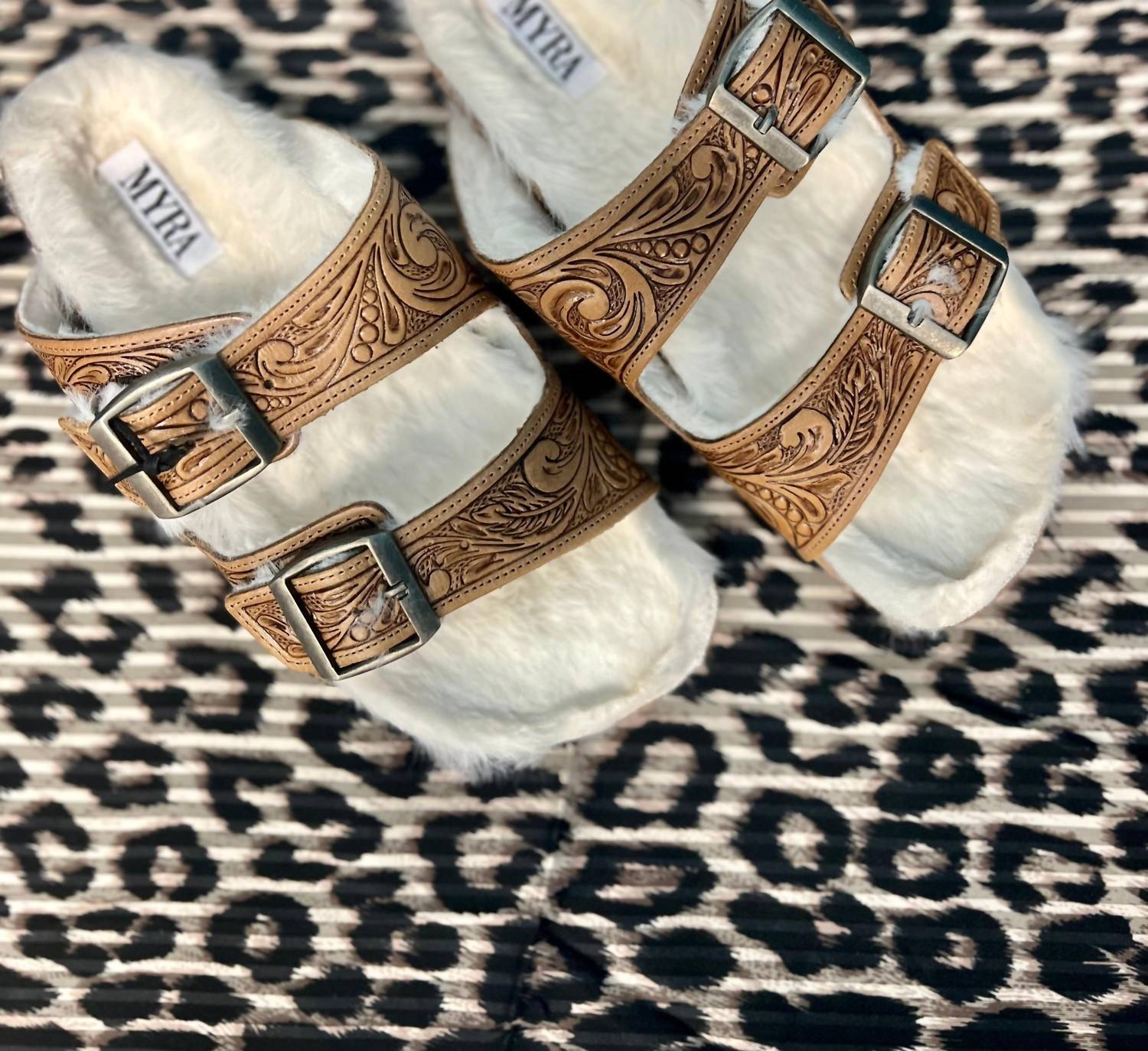Myra - Women's Fuzzy Sandals