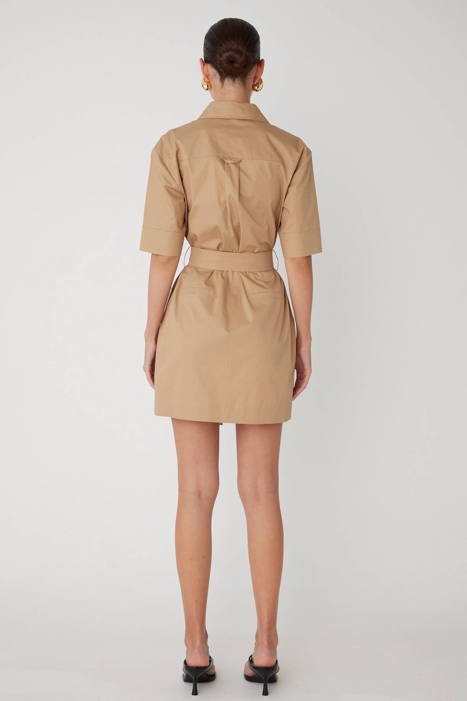 js71 Larsen Dress in khaki - women's dress - view 5