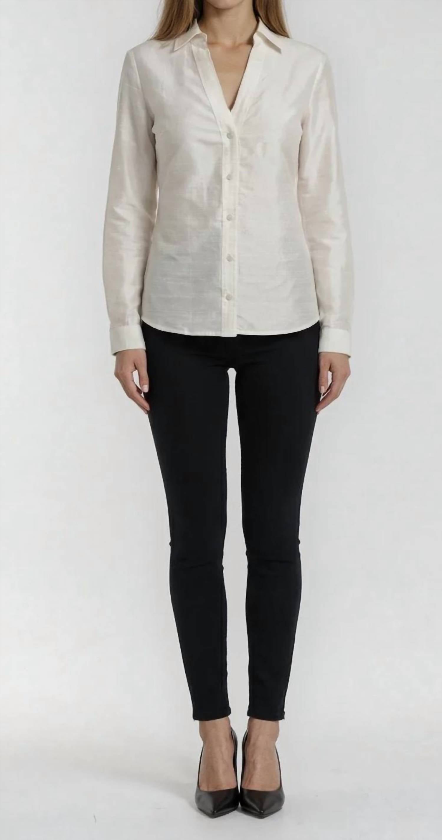 PATTY KIM Forever Shirt in white 1 - women's shirt - detail view