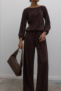 Collective - Plisse Round Neck Top