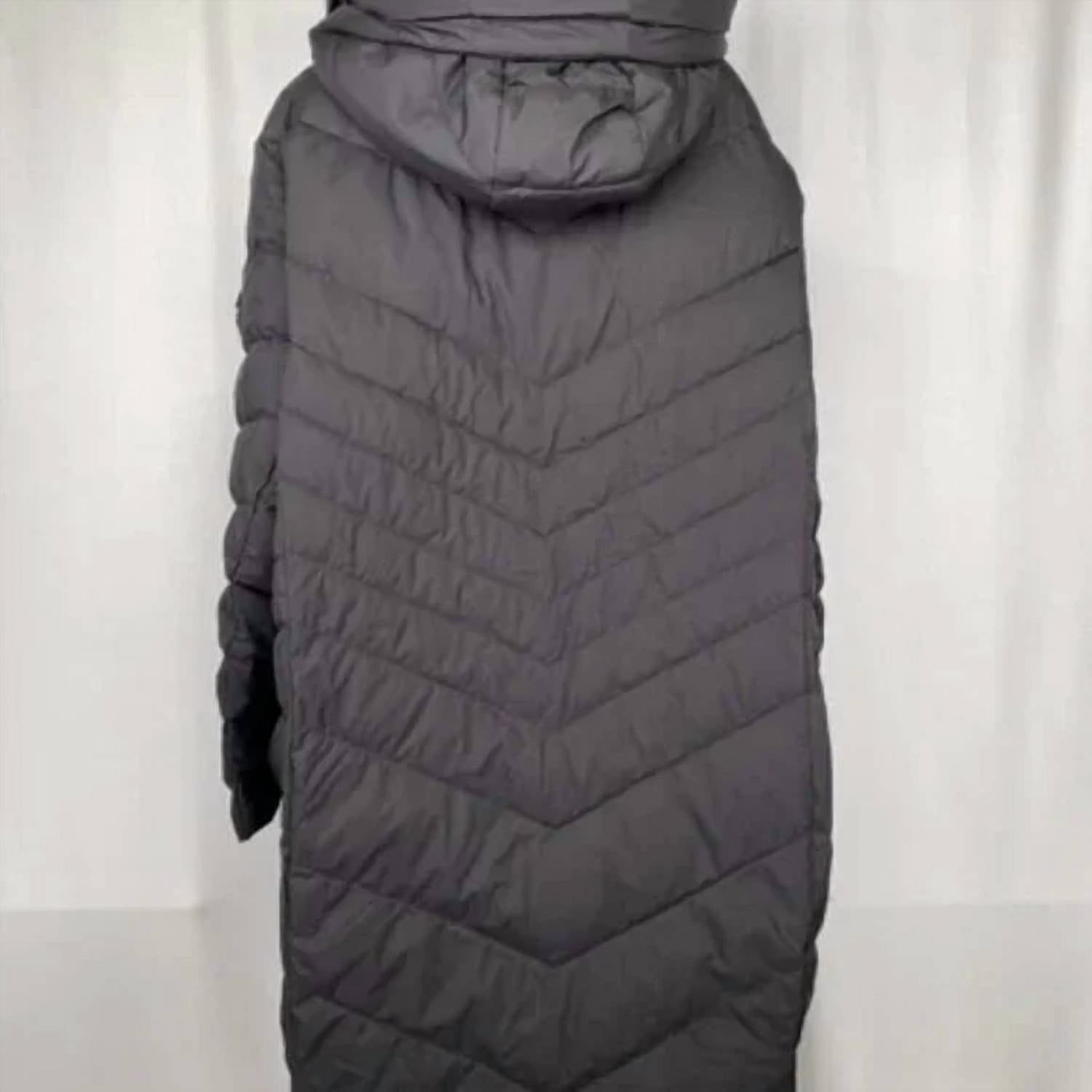Michael Kors - Women's Faux Fur Trim Hooded Puffer Full Zip Coat