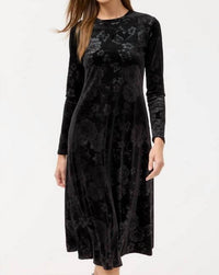 Johnny Was - EMBOSSED STRETCH VELVET DRESS
