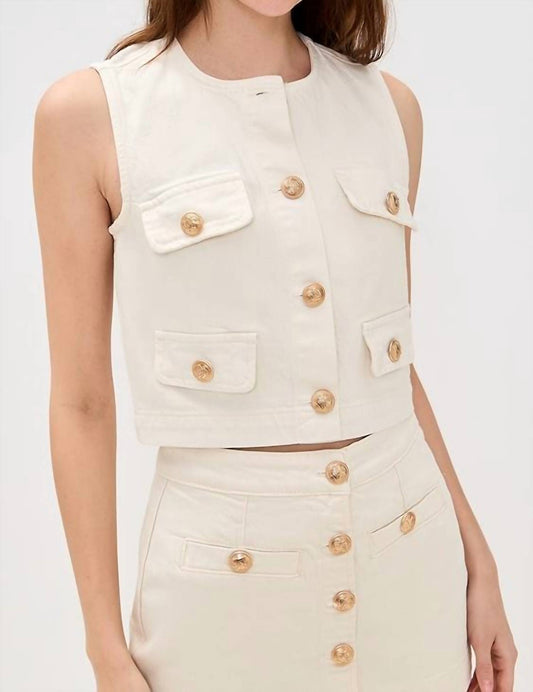 Blanknyc - Sugar Coated Button Vest