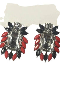 Stadium Gem - Women's Game Day Glam Cluster Earrings