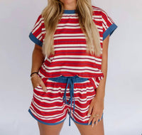 Sewn And Seen - Americana Stripe Set