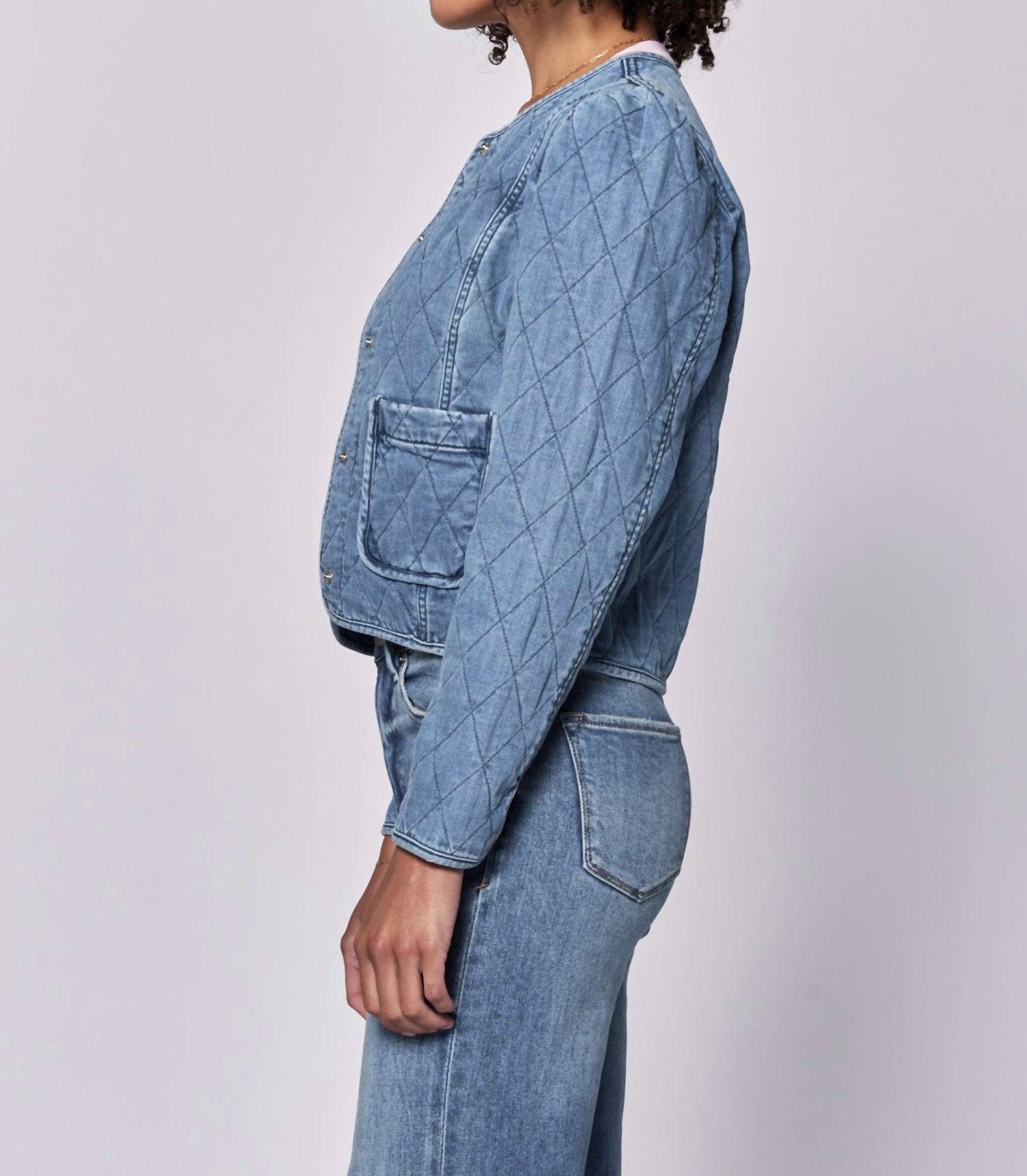 Dear John Denim - Kit Quilted Puff Sleeve Jacket