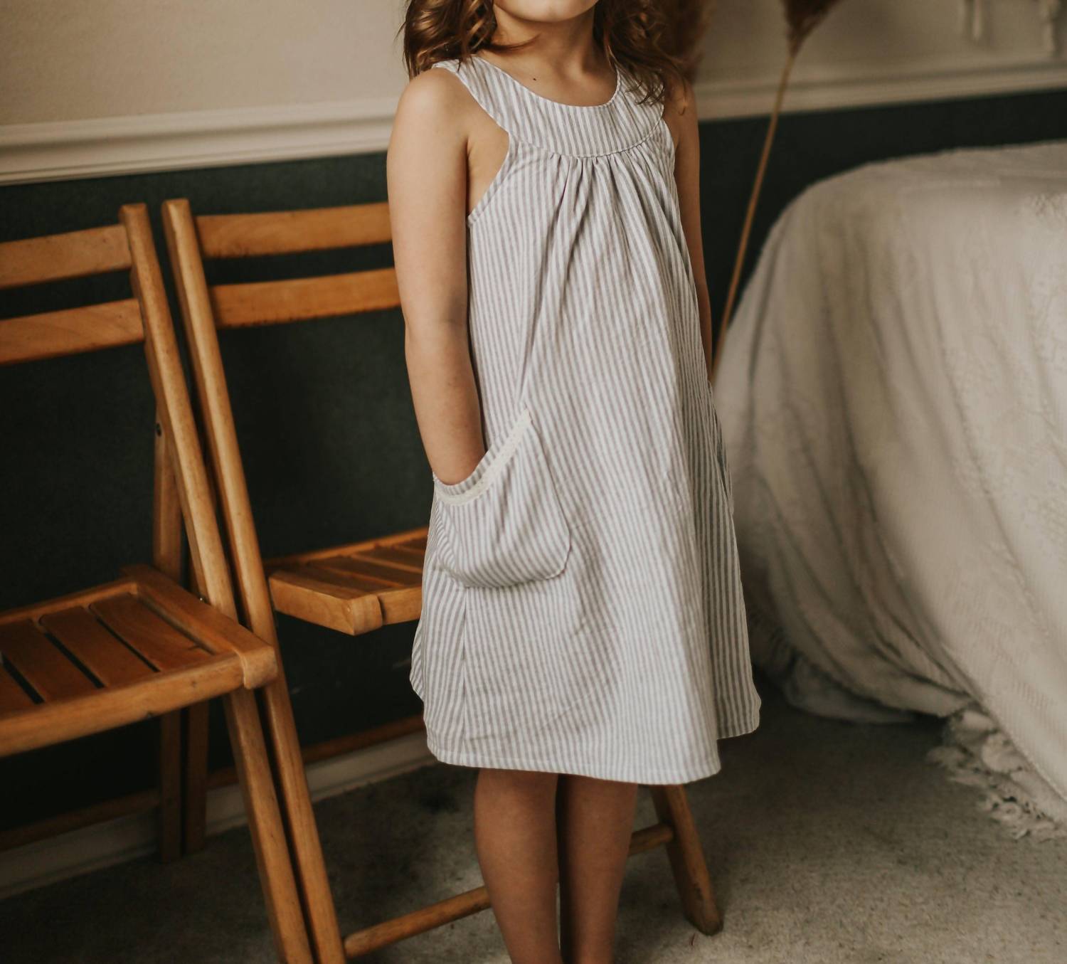 Tate & Adele - Yoke Dress With Pockets