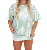Le Lis - Women's According To You Stripe Two Piece Set