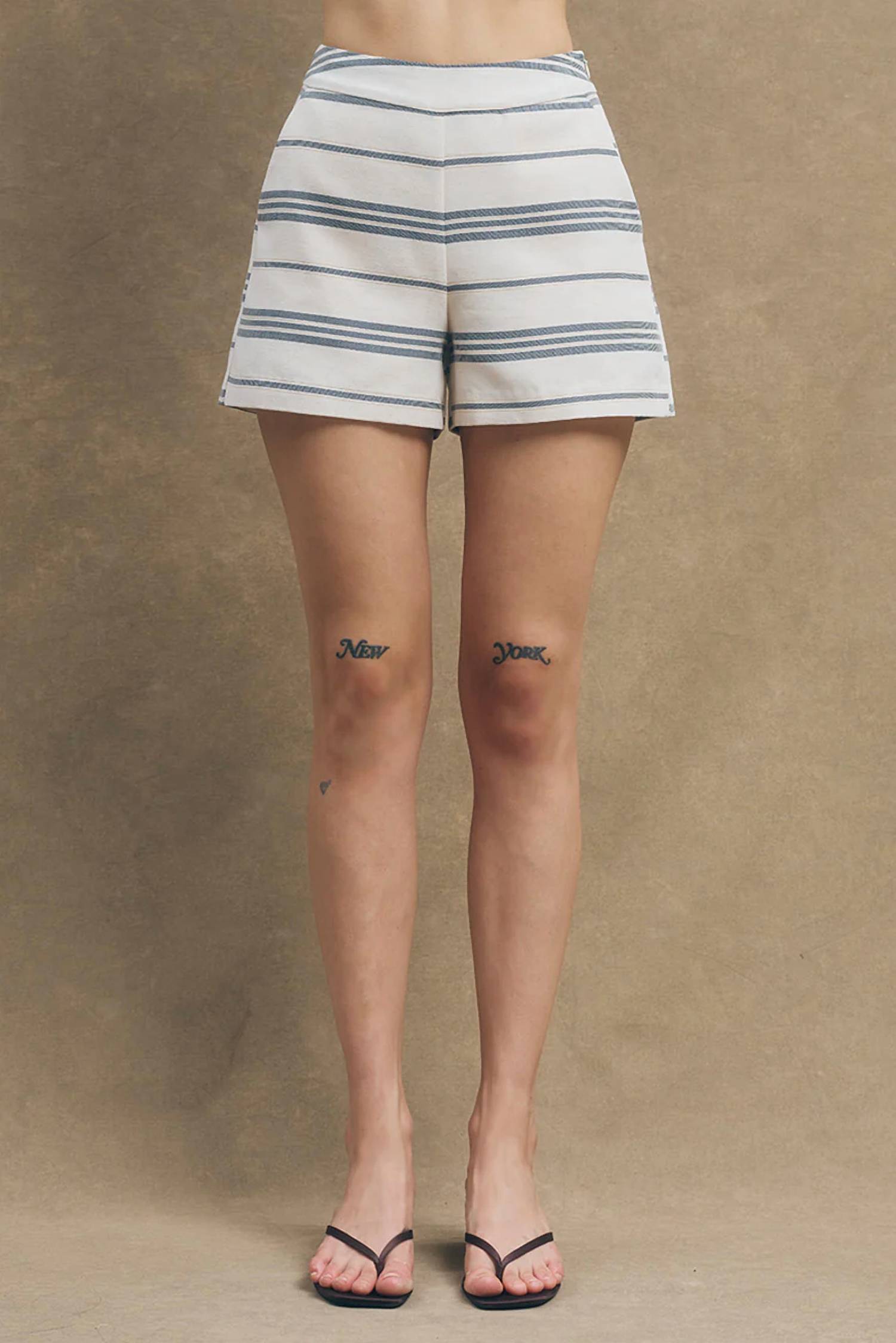 Maude Club - Woven Striped shorts
