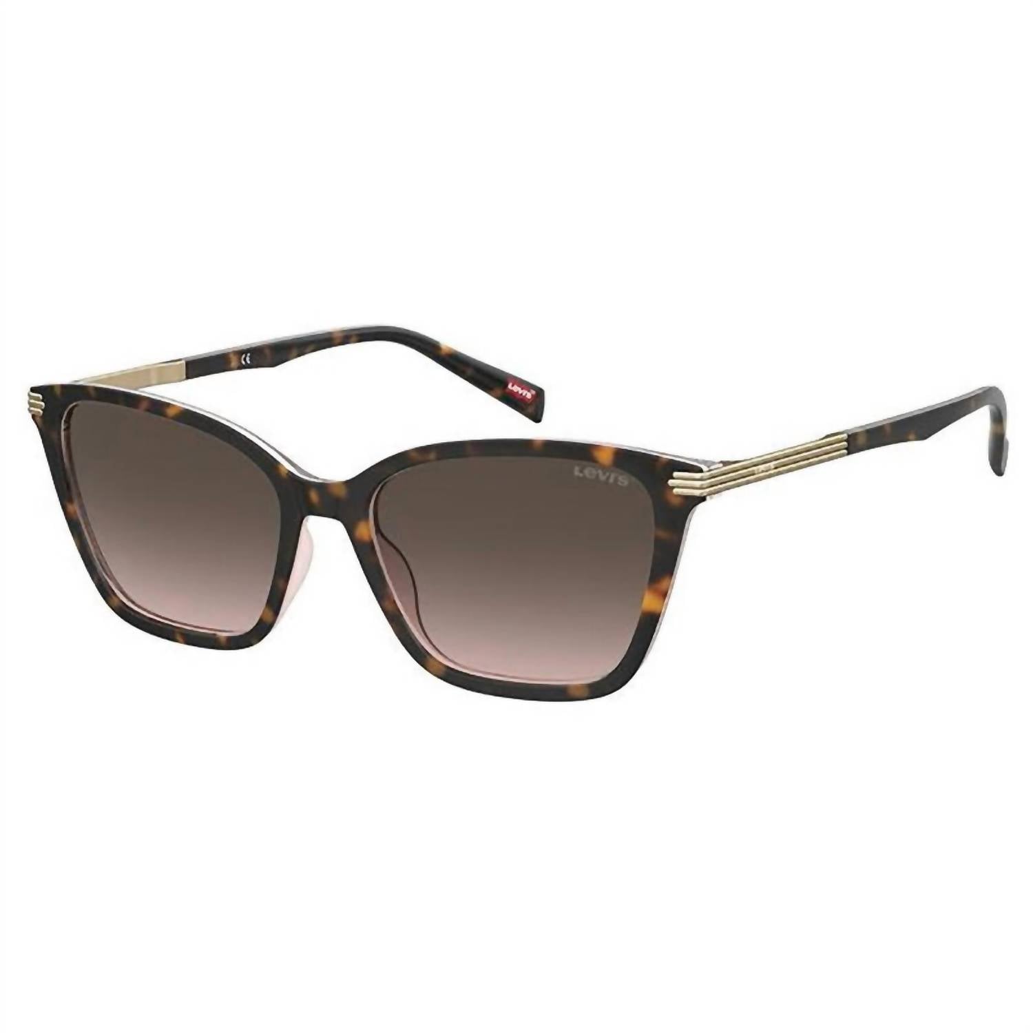 LEVI'S Women's Cat Eye Sunglasses in brown shaded - women's accessory