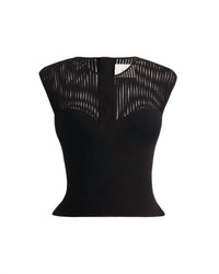 Dodiee Mira Sweetheart Top in black - women's blouse - view 4