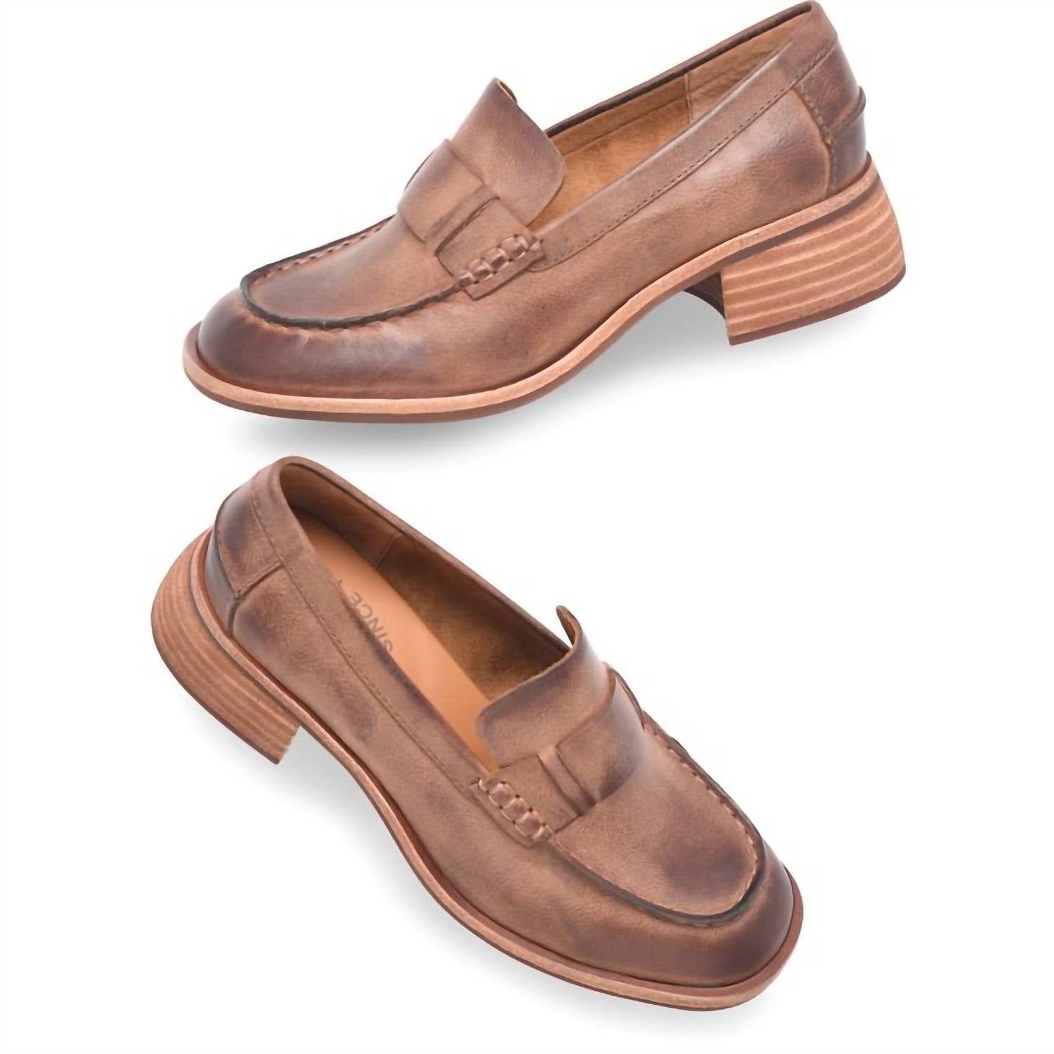 KORK-EASE Women's Kya Moc Toe Loafer in dark brown - women's flats - view 6