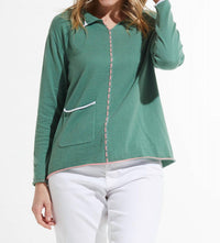 Zaket & Plover - Louise Thread Detail Collared Sweater