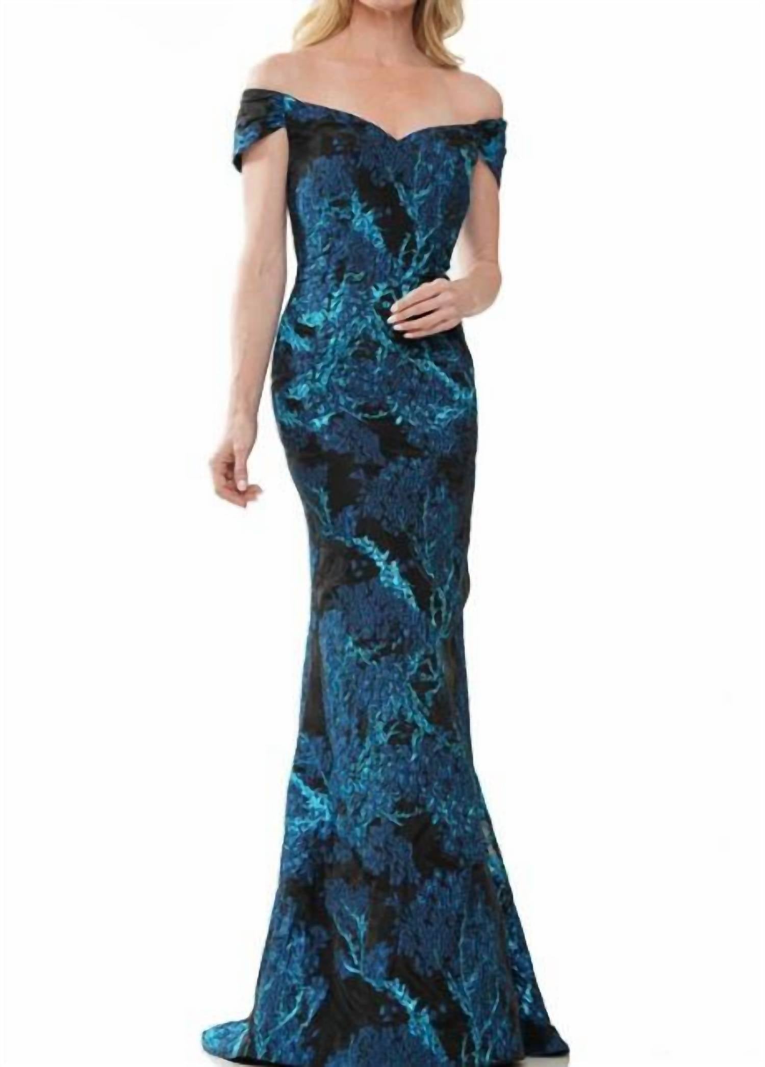 Colors Dress - Off-shoulder Mermaid Evening Gown