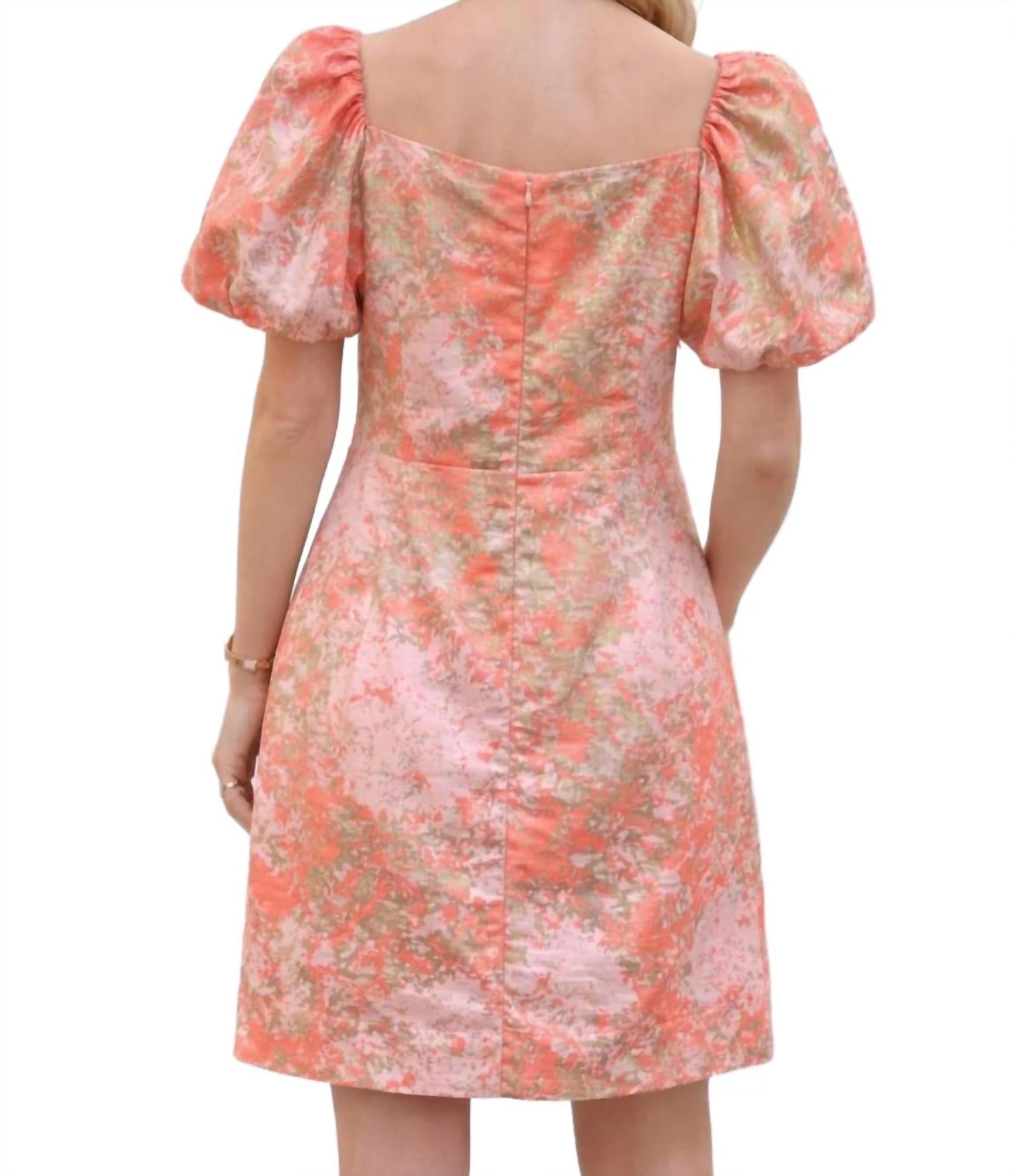 Jade - Puff Sleeve Mini Party Dress