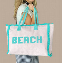 Pretty Simple - Women's Hanalei Terry Cloth Beach Tote