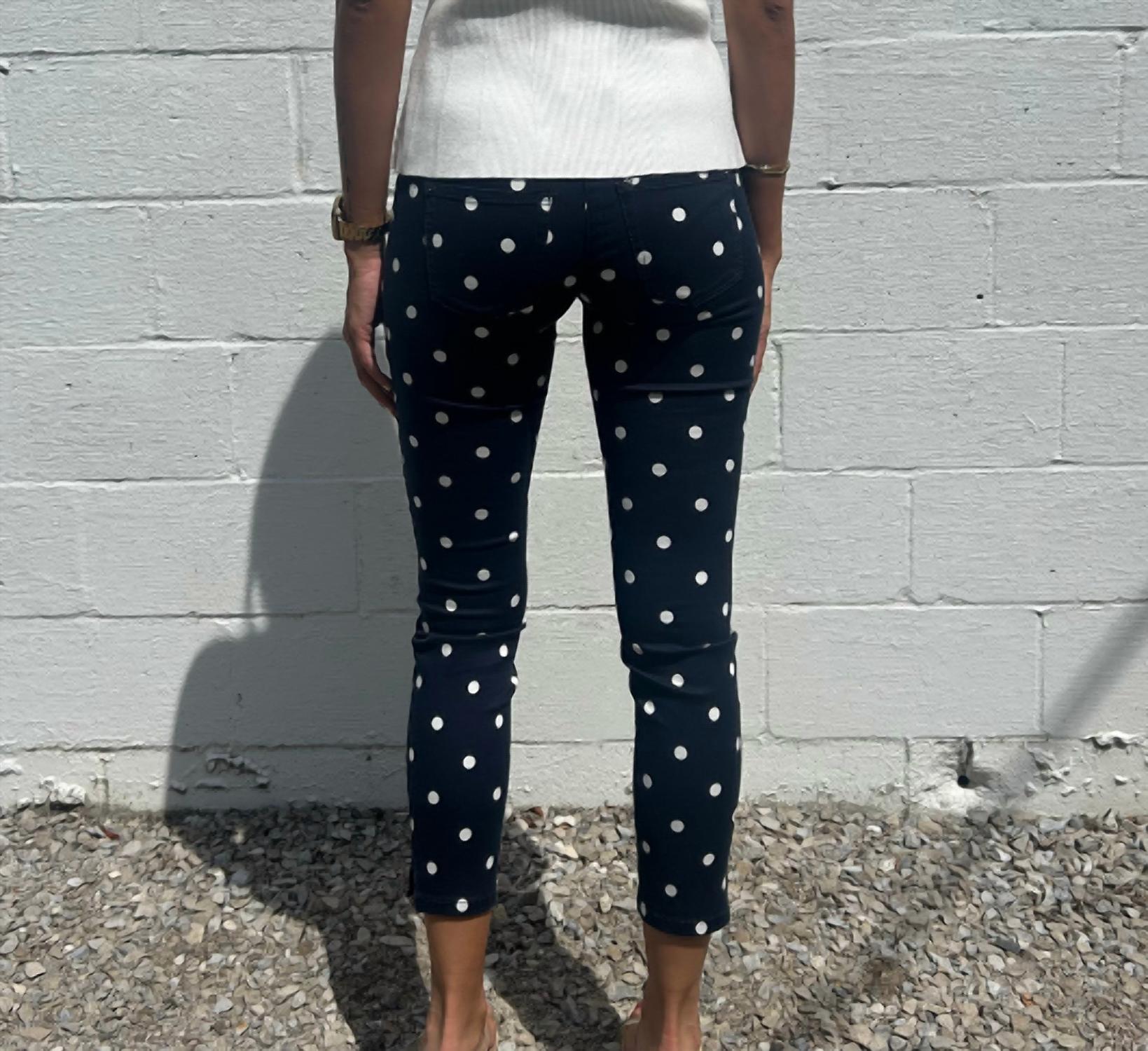 MAC Jeans Dream Summer Slim Pants in dark navy - women's pants - detail view