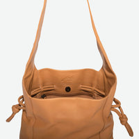 Per Lei New York - Women's Seneca Leather Drawstring Shoulder Bag