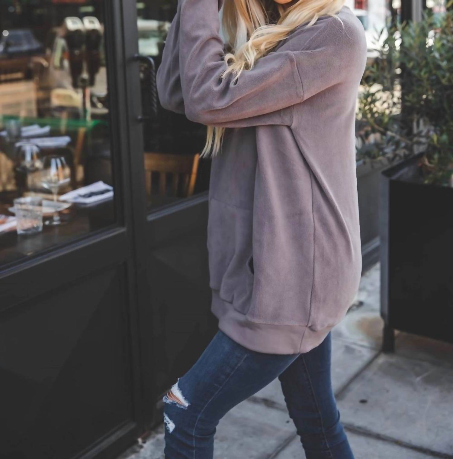 Tickled Teal - Soft Oversized Megan Pullover