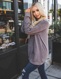 Tickled Teal - Soft Oversized Megan Pullover