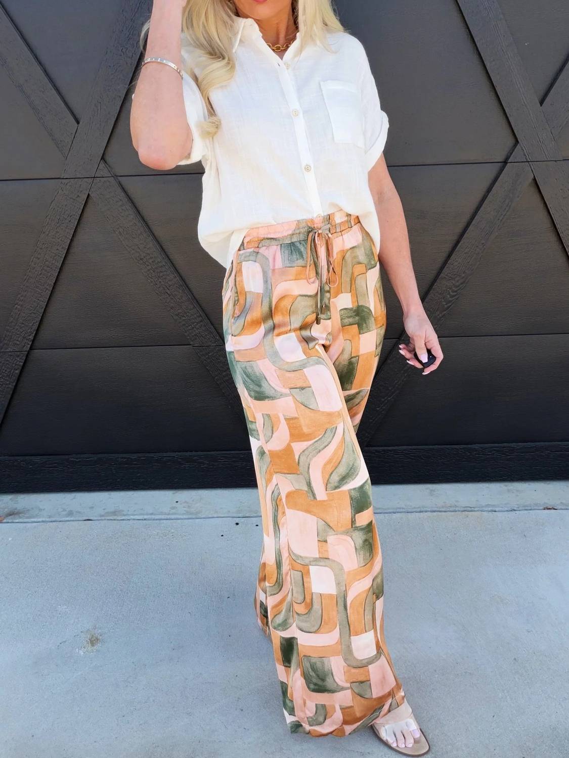 Dress Forum - Dune Deco Drawstring Wide Leg Pants