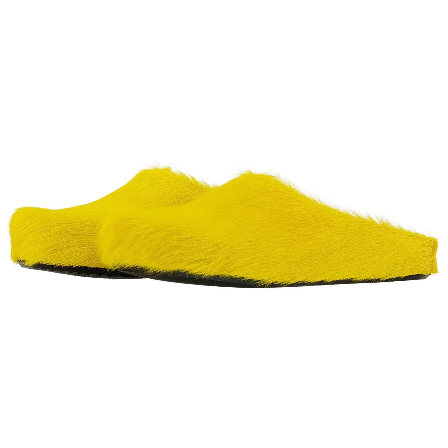 Marni - Marni Fussbett Sabot Calf Hair Clog
