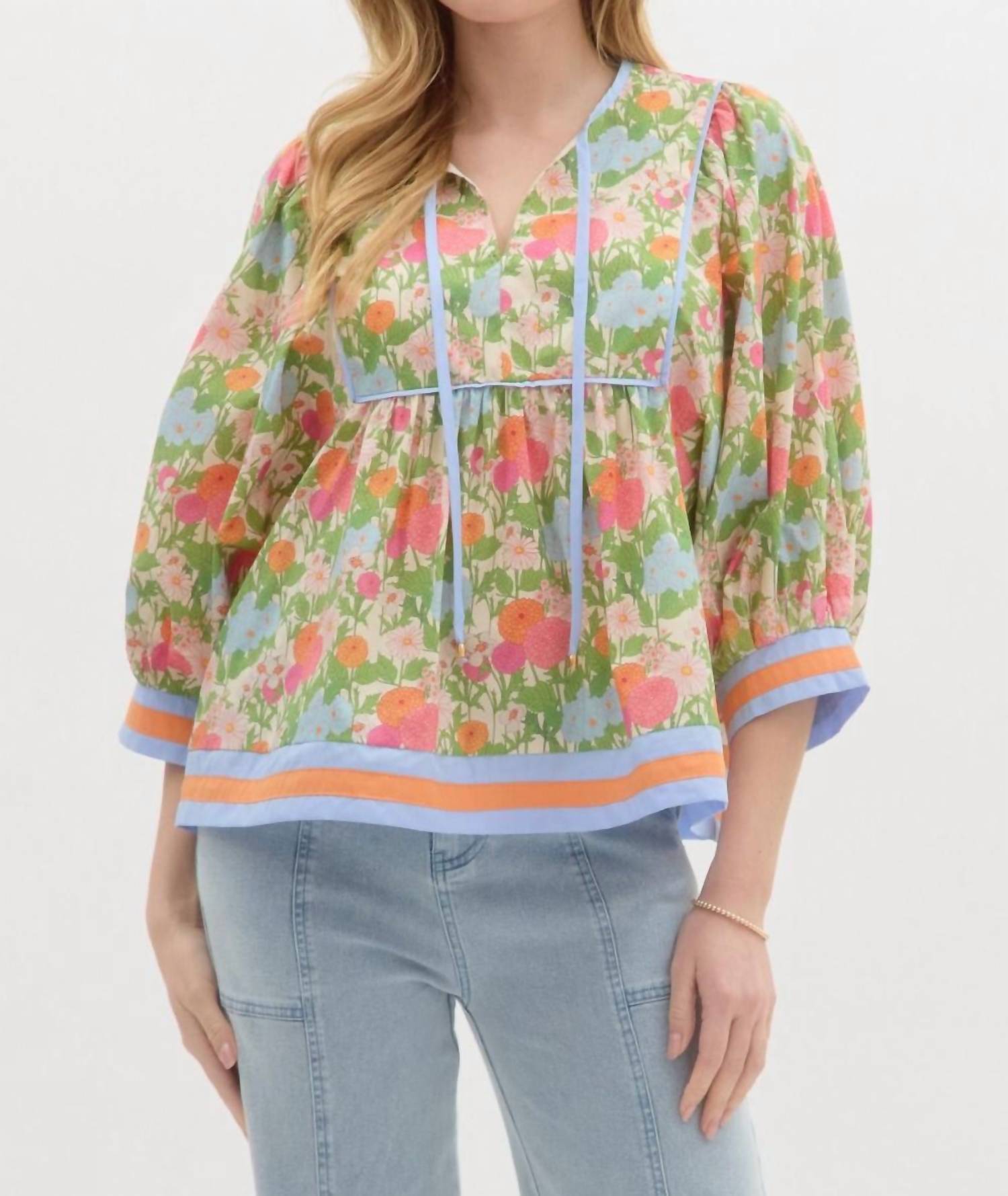 Entro - Aurora Floral Top