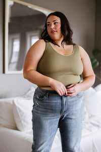 Yelete - Relevant Ribbed Seamless Reversible Tank Top - Plus