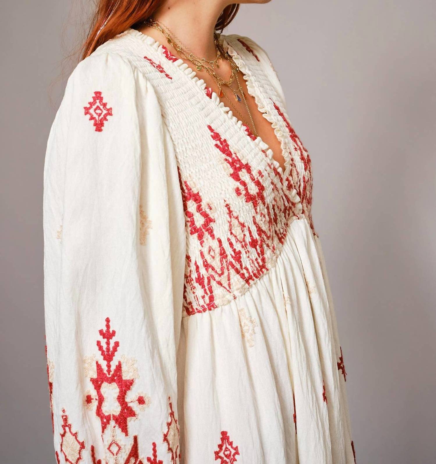 Blue B - Belinda Boho Embroidered Dress
