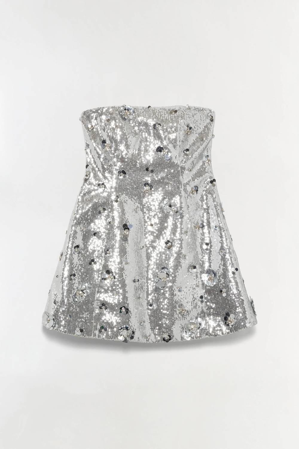 SIMKHAI Arta Sequin Dress in silver - women's dress - view 4