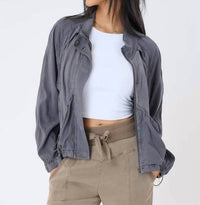 Marrakech - Bali Stretch Cupro Windbreaker Jacket